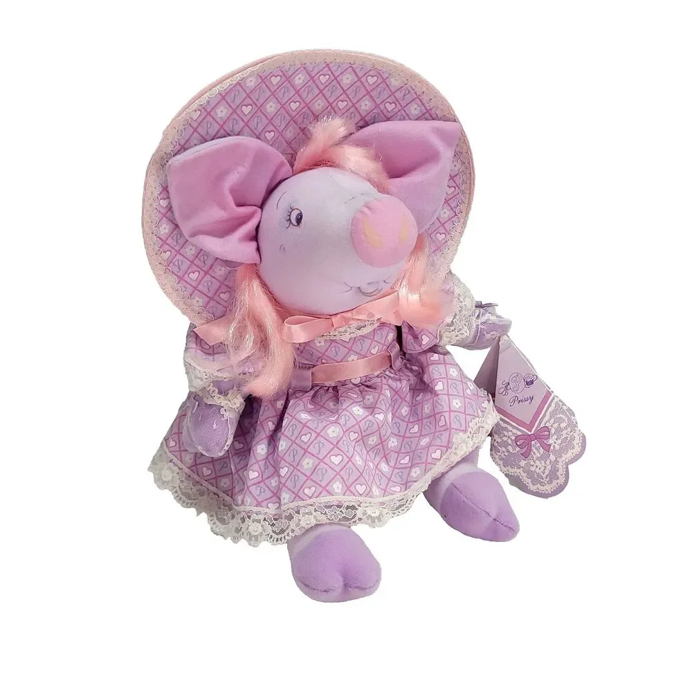 Pretty Piggies Hallmark Prissy Pig Plush 11